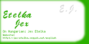 etelka jex business card